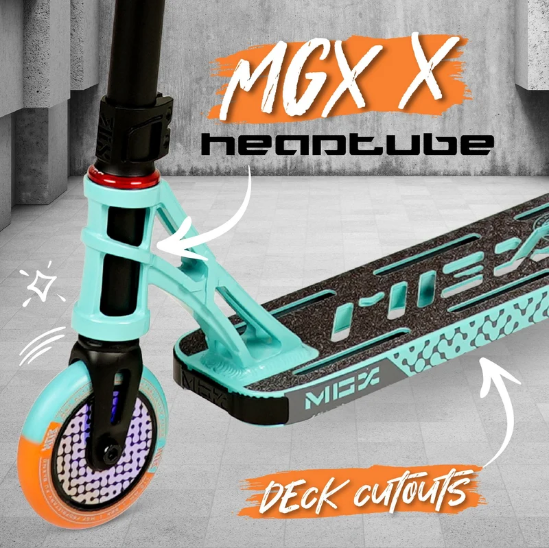 MGX S2 Stunt Scooter - Teal Orange