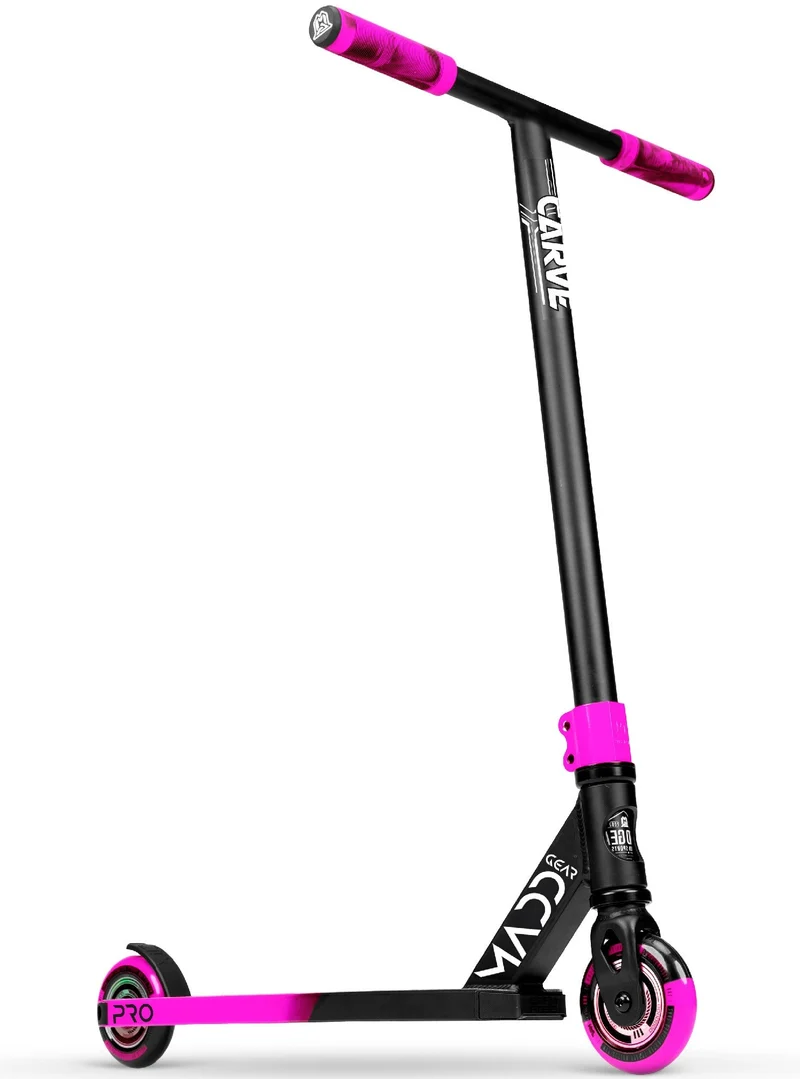 Carve Pro-X Trick Stunt Scooter - Black-Pink