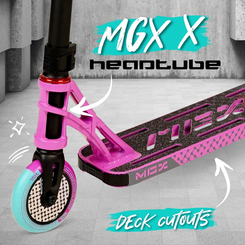MGX S2 Stunt Scooter - Pink Teal