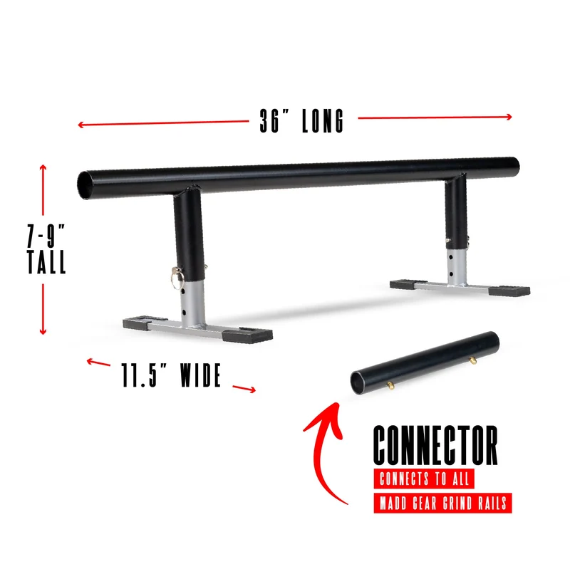 Grind Rail Extension Kit - Black Gray