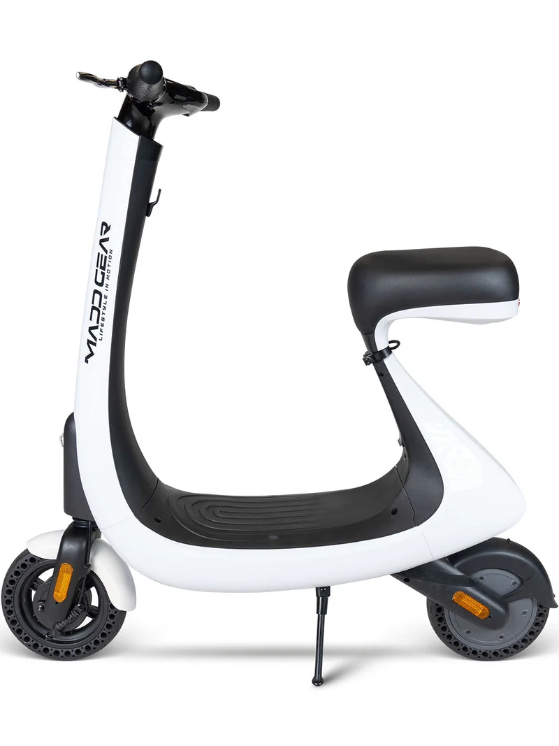 Madd Gear Pendolare LUX Electric Commuter Scooter - White Black