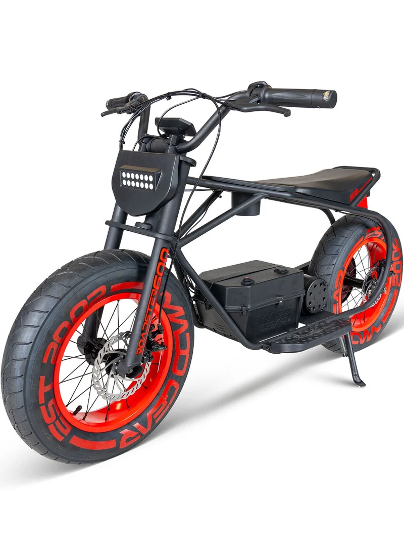 Madd Gear Roadster 600 Electric Mini Bike - Black Red