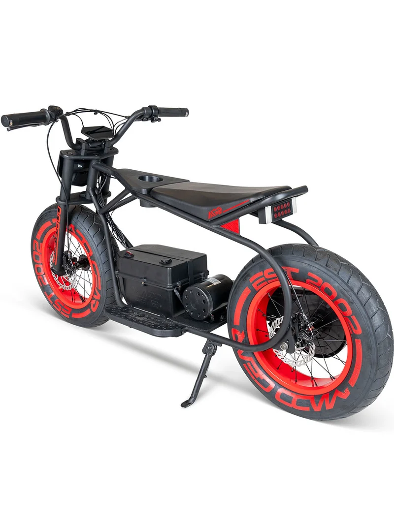 Madd Gear Roadster 600 Electric Mini Bike - Black Red
